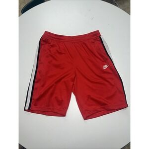 Nike Sportswear Lifestyle Red Striped Shorts Size XL‎
